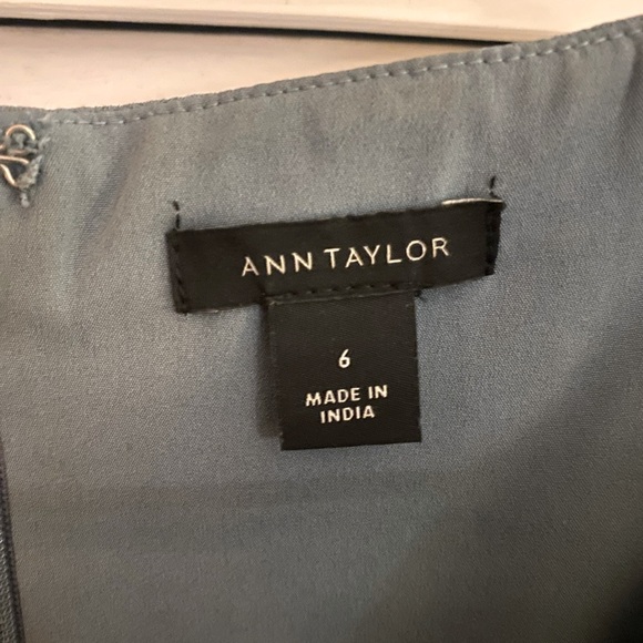 Dusky Blue Ann Taylor Work Dress—Size 6 - Picture 2 of 5